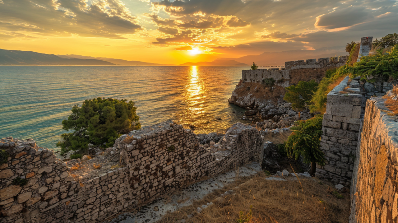 Explore the Enchanting Lekuresi Castle Historical Ruins in Saranda Albania